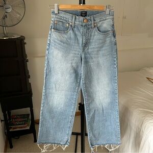 J. Crew Wide Leg Crop Jeans Blue Women’s 24